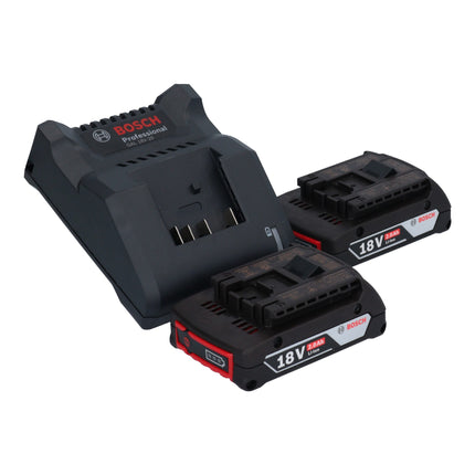 Bosch GST 18V-125 B Professional Scie sauteuse sans fil 18 V 125 mm Brushless + 2x batterie 2,0 Ah + chargeur