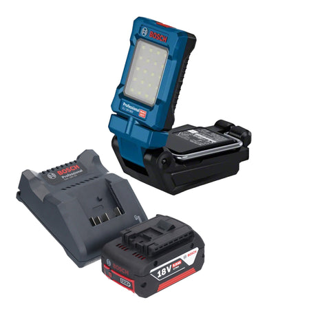 Bosch GLI 18V-800 Lampada professionale a batteria 18 V 800 lm + 1x batteria ricaricabile 5,0 Ah + caricatore