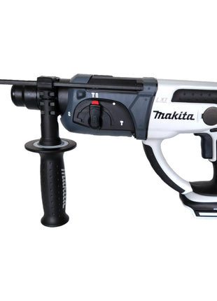 Taladro percutor inalámbrico Makita DHR 202 M1W 18 V 20 mm 2,0 J blanco + 1x batería 4,0 Ah + estuche - sin cargador