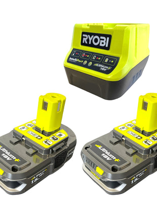 Ryobi RY18GSA-215 18 V ONE+ cesoie per erba e arbusti a batteria, spessore di taglio 8 mm + 2x batteria 1,5 Ah + caricatore