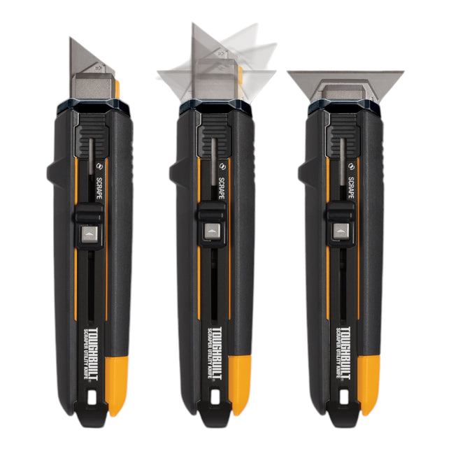 Toughbuilt TB-H4S5-01 Coltello multiuso per tagliare e raschiare + 5x lama di ricambio