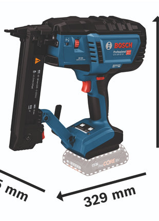 Bosch GTH 18V-38 M Professional cordless wood stapler 18 V 5.8 x 10 - 38 mm brushless ( 0601482501 ) + L-Boxx - without battery, without charger