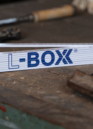 The L-BOXX wooden folding rule for professionals
