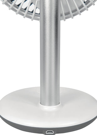 Ventilatore da tavolo a batteria VENTI 3010 R ( 4000896645 ) Ø 15 cm altezza 288 mm bianco