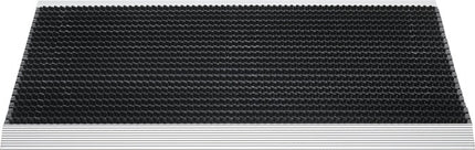 Fußmatte Alu-Anlaufkante ( 9000471285 ) schwarz/silber PP/Alu