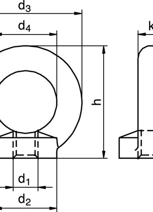 Ring nut DIN 582 ( 5000615132 ) Thread M10 galvanised