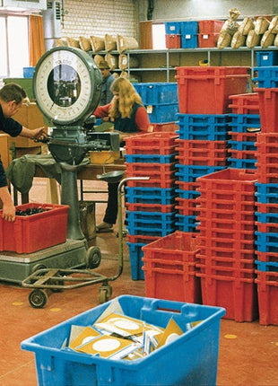 Swivel stacking container ( 9000446944 ) PP red