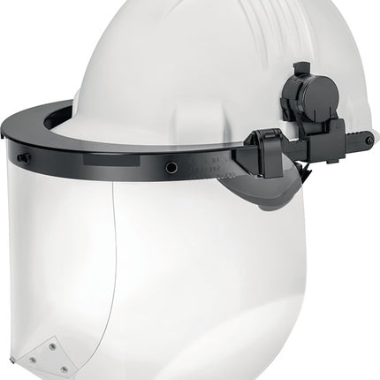 Portacasco Uhlen in plastica GFKHH100 ( 4701030112 ) con tappi per Euroslot neri EN 166