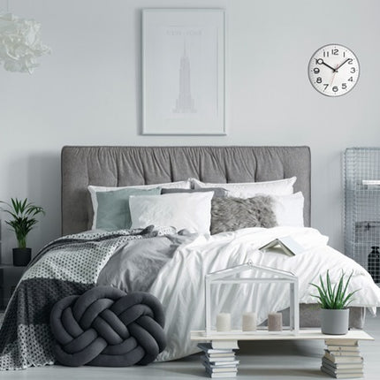 TFA Dostmann Horloge murale ( 9000486862 ) Horloge à quartz plastique argent chiffres