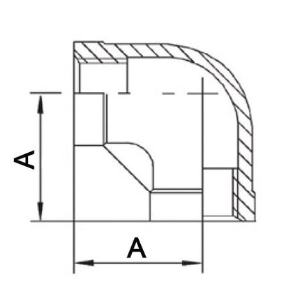 Raccordo filettato Springer 90° IG ( 4500100043 ) NPS=1 1/2 ″