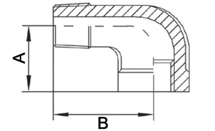 Raccord fileté Springer 90° FF/FF ( 4500100055 ) NPS=1 1/2 ″