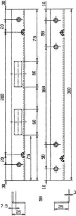 Frontale angolare di sicurezza Schnegel ( 3000259584 ) Lunghezza 300 mm Larghezza 25 mm Spessore 3 mm 006/910