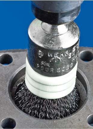 PFERD brush PBUR ST ( 8000432666 ) Ø 20 mm shaft wire thickness 0.2 mm 12500 min-¹