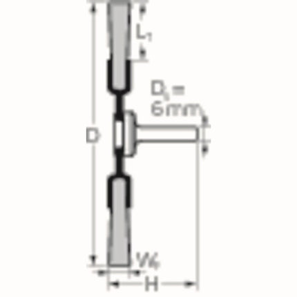 PFERD spazzola rotonda RBU INOX ( 8000433035 ) Ø 20 mm spessore del filo 0,2 mm