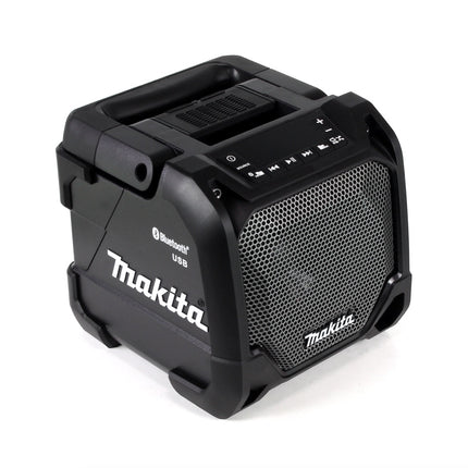 Makita DMR 202 Z B Baustellen Lautsprecher Schwarz Bluetooth Akku und Netzbetrieb - ohne Akku, ohne Ladegerät - Toolbrothers