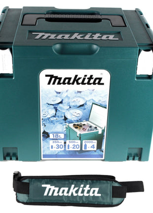 Makita Makpac 4 System Koffer Cool Case Kühlbox 18 Liter Volumen mit Isolierauskleidung ( 198253-4 ) - Toolbrothers