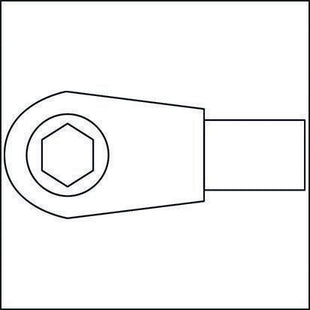 Cliquet réversible à emmanchement Hazet 6408 ( 8000463095 ) 9 x 12 mm 1/4 "