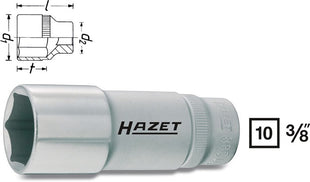 Presa Hazet 880LG ( 8000466548 ) 3/8 ″ esagono lunghezza 54 mm