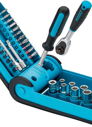 Hazet socket spanner set 856-1HP ( 8000753595 ) 38-piece 1/4 ″ No. of teeth 90 hexagon
