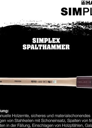 Młotek rozłupujący Halder SIMPLEX ( 4000815572 ) 4100 g Długość trzonka 850 mm