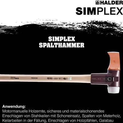 Martello demolitore Halder SIMPLEX ( 4000815572 ) 4100 g Lunghezza del manico 850 mm