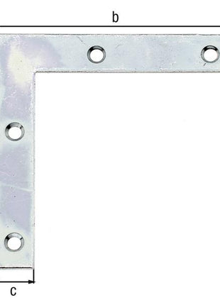 GAH Alberts furniture angle length 60 x 60 mm ( 8002725844 ) width 10 mm thickness 1.25 mm
