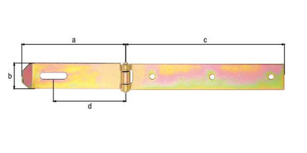 GAH Alberts loquet de sécurité ( 8002965946 ) longueur 210 x 140 mm largeur 35 mm