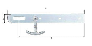 GAH Alberts hasp ( 8002730707 ) długość 250 x 30 mm szerokość 30 mm z haczykami