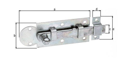 GAH Alberts Verrou de fenêtre ( 8002657137 ) Longueur 80 mm Largeur 30 mm Forme droite Sortie 19,5 mm