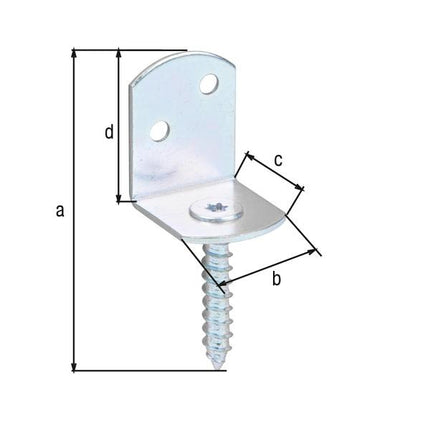 GAH Alberts Support de clôture tressé ( 8002897887 ) 83x32x30x38mm en forme de L
