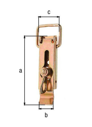 GAH Alberts crate lock ( 8002424322 ) Height 93 mm Width 30 mm