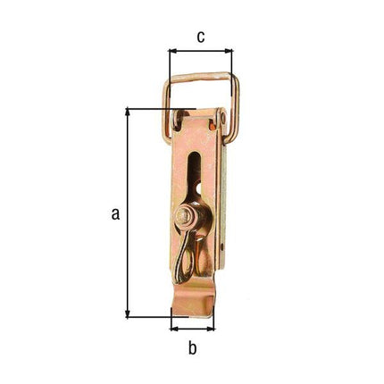 GAH Alberts Fermeture de caisse ( 8002424322 ) hauteur 93 mm largeur 30 mm