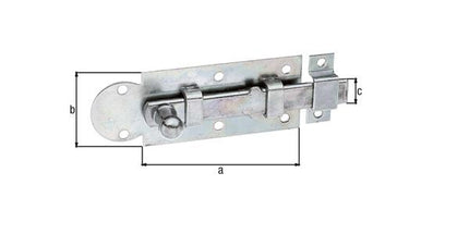 GAH Alberts Verrou de fenêtre ( 8002902175 ) Longueur 100 mm Largeur 30 mm Forme droite Sortie 29 mm