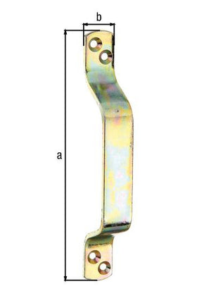 GAH Alberts gate handle ( 8002897886 ) Length 170 mm Width 20 mm Number of holes 4