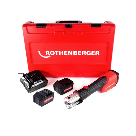 Rothenberger ROMAX 4000 Basic Set zaciskarka akumulatorowa 18V 34kN + 2x akumulator 4,0Ah + ładowarka + walizka