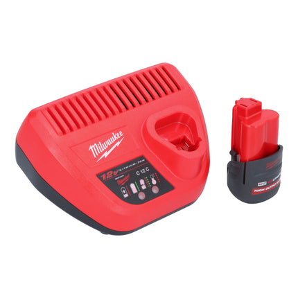 Milwaukee M12 FQID-251 Akku Schlagschrauber 12 V 50 Nm 1/4" Brushless + 1x Akku 2,5 Ah + Ladegerät