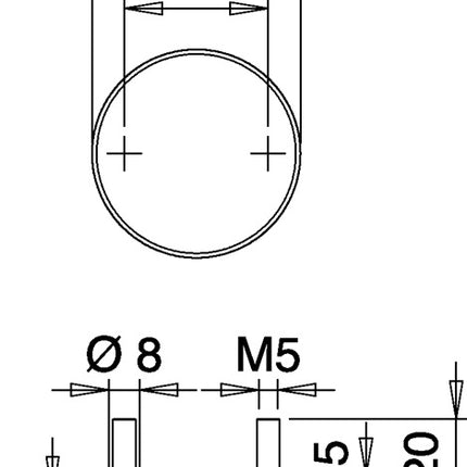 EDI coppia di chiavi 058 ( 3000261369 ) acciaio inox F00 rotondo