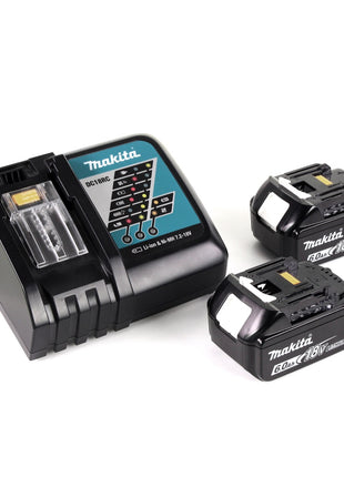 Makita DHP 485 RGJ Akku Schlagbohrschrauber 18V 50Nm + 2x Akku 6,0Ah + Schnellladegerät + Makpac - Toolbrothers
