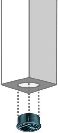 Ruote BS Campana in plastica ( 3000275179 ) Ø 65 mm Portata 50 kg pavimenti duri