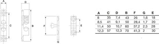 BMB double ball catch ( 3000259259 ) nickel-plated brass ball and spring made of steel
