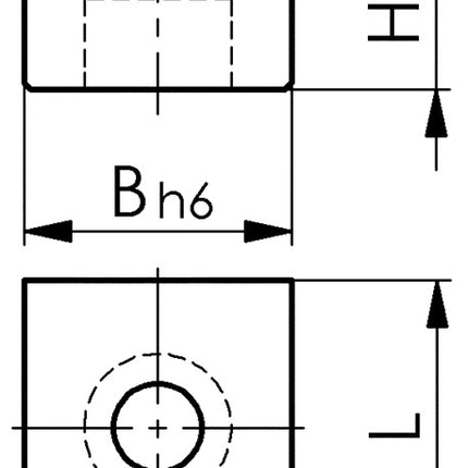 Dado per scanalatura AMF n. 6322B ( 4000833227 ) Dimensione nominale della scanalatura 14 mm