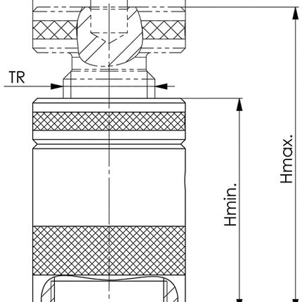 Support à visser AMF n° 6400 ( 4000833117 ) taille 210 hauteur 140 - 210 mm