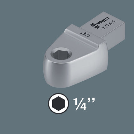 Adattatore per bit a innesto Wera 7774/1 ( 8000377360 ) 1/4 ″ 9 x 12 mm