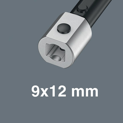 Chiave a scatola Wera 7775 ( 8000377418 ) Larghezza tra i piani 17 mm 9 x 12 mm