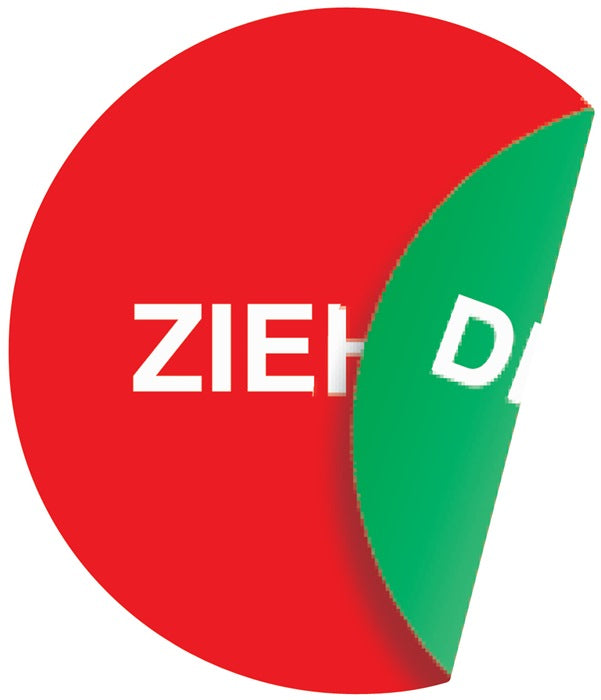 Adesivo per porta ( 3000277038 ) Ø 100 mmLxL Pellicola autoadesiva