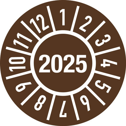 Adesivo di controllo di un anno ( 9000477111 ) Ø 30 mm in pellicola