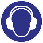 Segno obbligatorio ASR A1.3/DIN EN ISO 7010 ( 9000477508 ) Usare protezioni per l'udito
