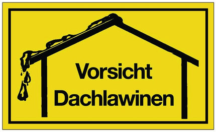 Panneau de signalisation ( 3000277057 ) Attention aux avalanches sur les toits Plastique