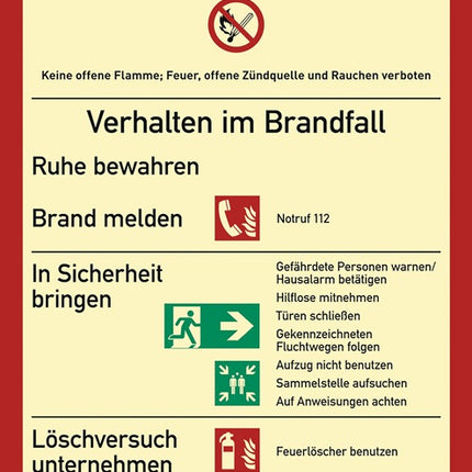 Cartello antincendio DIN EN ISO 7010 ( 9000477605 ) L210xL297 mm plastica