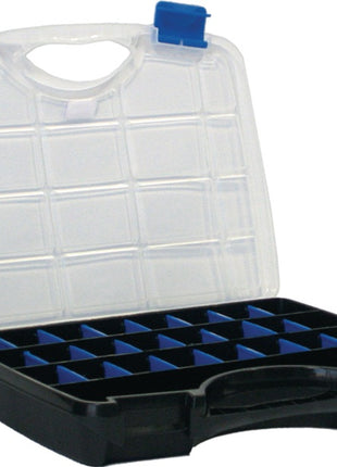 Assortment box Basic Line ( 4000871448 ) W388xD290xH61mm transparent black-blue